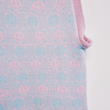 Checkerboard Smiley Mini Dress