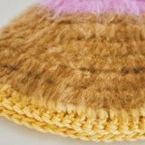 1 OF 1 Pink, Brown and Yellow Hat