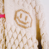Ivory Bee Bubble Knit Jacket