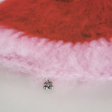 1 OF 1 Red and Pink Crochet Hat