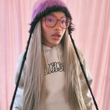 1 OF 1 Pink, Purple and Black Bonnet