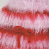 1 OF 1 Pink and Red Crochet Hat