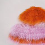 1 OF 1 Orange and Pink crochet Hat