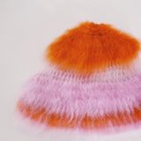 1 OF 1 Orange and Pink crochet Hat