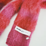 1 OF 1 Red and Purple Skinny Scarf