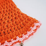 1 OF 1 Orange and Pink Crochet Hat