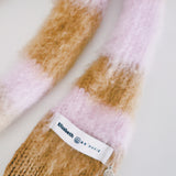 1 OF 1 Pink and Brown Scarf