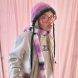 1 OF 1 Pink, Purple and Black Bonnet