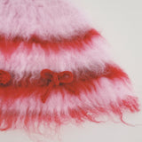 1 OF 1 Pink and Red Crochet Hat