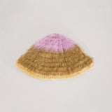 1 OF 1 Pink, Brown and Yellow Hat