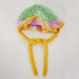 1 OF 1 Green, Pink and Yellow Floppy Bonnet