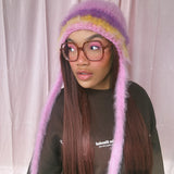 1 OF 1 Pink, Purple and Yellow Bonnet