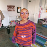 Pumpkin Bee Bubble knit jumper