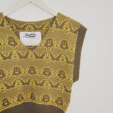 SAMPLE Doggy in Mustard and Brown Vest