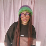 Purple and Green Hat