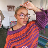 Pumpkin Bee Bubble knit jumper