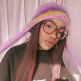 1 OF 1 Pink, Purple and Yellow Bonnet