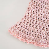 1 OF 1 Pink Merino Crochet Hat