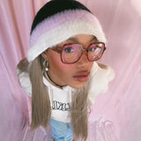 1 OF 1 Black, Pink and Ivory Hat