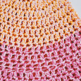 1 OF 1 Orange and Pink Crochet Hat