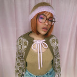 (Brand New) Susannah Smiley and Friend Bow tie Cardigan : Pink - MADE TO ORDER
