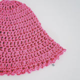 1 OF 1 Vibrant Pink Crochet Hat