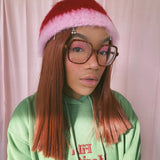 1 OF 1 Red and Pink Crochet Hat