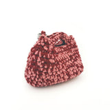 Large Curvy Arch Bag with Shoulder Strap- Berry