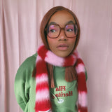 1 OF 1 Pink and Red Scarf