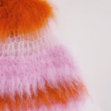 1 OF 1 Orange and Pink crochet Hat