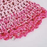1 OF 1 Pink Ombre Crochet Hat