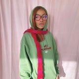 1 OF 1 Red and Purple Skinny Scarf