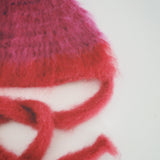 1 OF 1 Purple and Red Crochet Bonnet