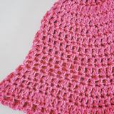 1 OF 1 Vibrant Pink Crochet Hat