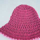 1 OF 1 Cherry and Pink Crochet Hat