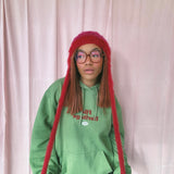 1 OF 1 Purple and Red Crochet Bonnet