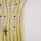 1 OF 1 Pink and Green Cat ears Knit Hat