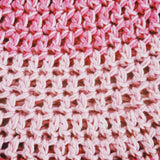 1 OF 1 Pink Ombre Crochet Hat