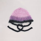 1 OF 1 Pink, Purple and Black Bonnet