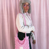 1 OF 1 Pink Bee Bubble crossbody Bag