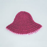 1 OF 1 Cherry and Pink Crochet Hat