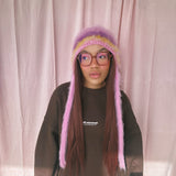 1 OF 1 Pink, Purple and Yellow Bonnet