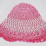 1 OF 1 Pink Ombre Crochet Hat