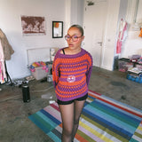 Pumpkin Bee Bubble knit jumper