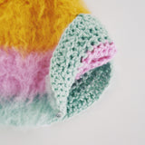 1 OF 1 Yellow, Pink and Green Cowboy Hat