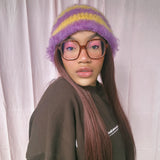 1 of 1 Purple and Yellow Hat