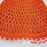 1 OF 1 Orange and Pink Crochet Hat
