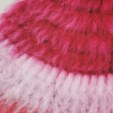 1 OF 1 Pink and Red Crochet Hat