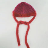 1 OF 1 Purple and Red Crochet Bonnet