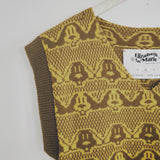 SAMPLE Doggy in Mustard and Brown Vest